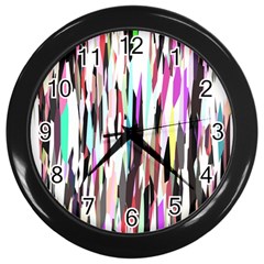 Randomized Colors Background Wallpaper Wall Clocks (black) by Nexatart