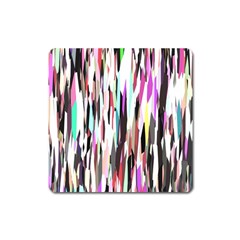 Randomized Colors Background Wallpaper Square Magnet by Nexatart