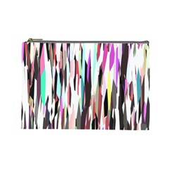 Randomized Colors Background Wallpaper Cosmetic Bag (large)  by Nexatart