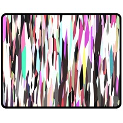 Randomized Colors Background Wallpaper Fleece Blanket (medium)  by Nexatart