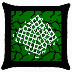 Abstract Clutter Throw Pillow Case (black) by Nexatart