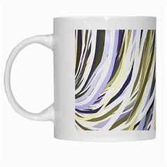 Wavy Ribbons Background Wallpaper White Mugs by Nexatart