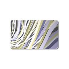 Wavy Ribbons Background Wallpaper Magnet (name Card) by Nexatart