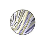 Wavy Ribbons Background Wallpaper Hat Clip Ball Marker (10 pack) Front