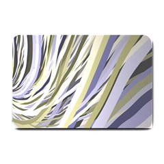 Wavy Ribbons Background Wallpaper Small Doormat  by Nexatart