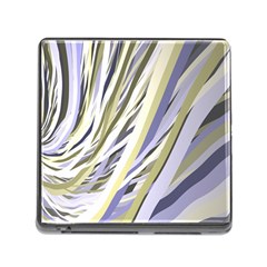 Wavy Ribbons Background Wallpaper Memory Card Reader (square) by Nexatart