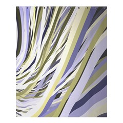 Wavy Ribbons Background Wallpaper Shower Curtain 60  X 72  (medium)  by Nexatart