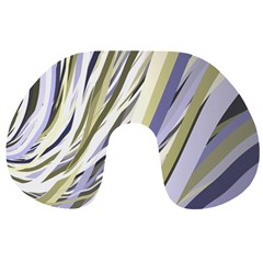 Wavy Ribbons Background Wallpaper Travel Neck Pillows by Nexatart