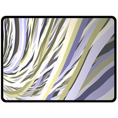 Wavy Ribbons Background Wallpaper Double Sided Fleece Blanket (large)  by Nexatart