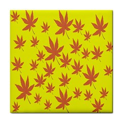 Autumn Background Tile Coasters by Nexatart