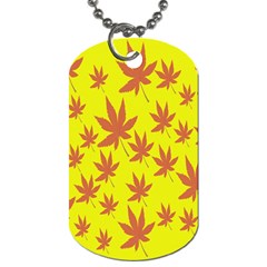 Autumn Background Dog Tag (two Sides)