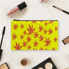 Autumn Background Cosmetic Bag (medium)  by Nexatart