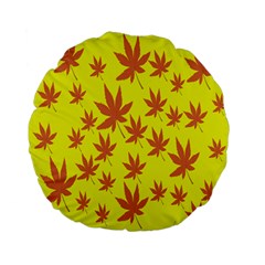 Autumn Background Standard 15  Premium Flano Round Cushions by Nexatart