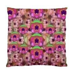 It Is Lotus In The Air Standard Cushion Case (two Sides) by pepitasart