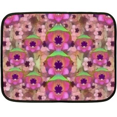 It Is Lotus In The Air Fleece Blanket (mini) by pepitasart