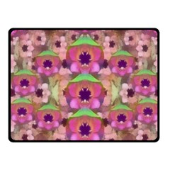 It Is Lotus In The Air Fleece Blanket (small) by pepitasart