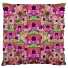 It Is Lotus In The Air Standard Flano Cushion Case (one Side) by pepitasart