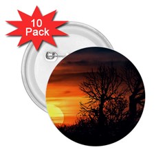 Sunset At Nature Landscape 2 25  Buttons (10 Pack)  by dflcprints