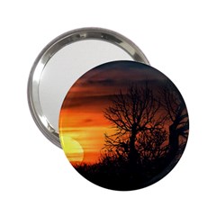 Sunset At Nature Landscape 2 25  Handbag Mirrors by dflcprints