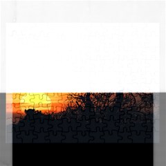 Sunset At Nature Landscape Rectangular Jigsaw Puzzl by dflcprints