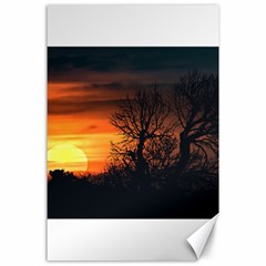 Sunset At Nature Landscape Canvas 24  X 36  by dflcprints