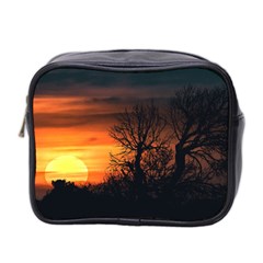 Sunset At Nature Landscape Mini Toiletries Bag 2-side by dflcprints