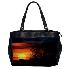 Sunset At Nature Landscape Office Handbags by dflcprints