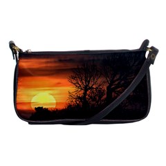 Sunset At Nature Landscape Shoulder Clutch Bags by dflcprints