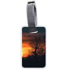 Sunset At Nature Landscape Luggage Tags (one Side)  by dflcprints