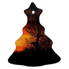 Sunset At Nature Landscape Christmas Tree Ornament (two Sides) by dflcprints