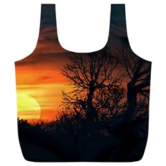 Sunset At Nature Landscape Full Print Recycle Bags (l)  by dflcprints