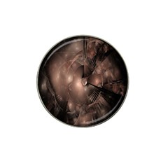 A Fractal Image In Shades Of Brown Hat Clip Ball Marker by Nexatart