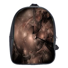 A Fractal Image In Shades Of Brown School Bags(large)  by Nexatart