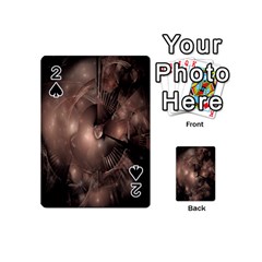 A Fractal Image In Shades Of Brown Playing Cards 54 (mini)  by Nexatart