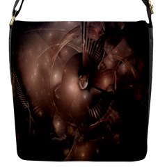 A Fractal Image In Shades Of Brown Flap Messenger Bag (s) by Nexatart