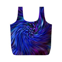 Stylish Twirl Full Print Recycle Bags (m)  by Nexatart