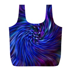 Stylish Twirl Full Print Recycle Bags (l)  by Nexatart