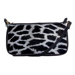 Black And White Giraffe Skin Pattern Shoulder Clutch Bags by Nexatart