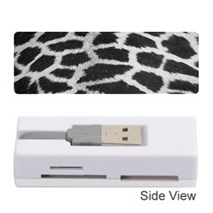 Black And White Giraffe Skin Pattern Memory Card Reader (stick)  by Nexatart