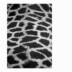 Black And White Giraffe Skin Pattern Small Garden Flag (two Sides) by Nexatart