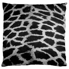 Black And White Giraffe Skin Pattern Standard Flano Cushion Case (two Sides) by Nexatart