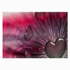 Love Hearth Background Wallpaper Large Glasses Cloth by Nexatart