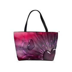 Love Hearth Background Wallpaper Shoulder Handbags by Nexatart