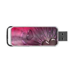 Love Hearth Background Wallpaper Portable Usb Flash (one Side) by Nexatart