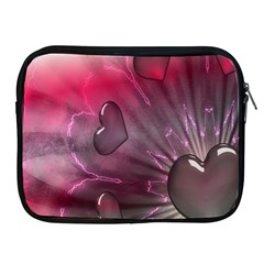 Love Hearth Background Wallpaper Apple Ipad 2/3/4 Zipper Cases by Nexatart