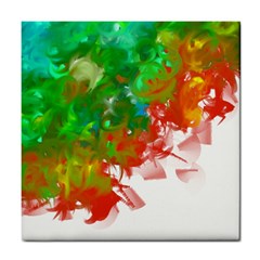 Digitally Painted Messy Paint Background Textur Tile Coasters by Nexatart