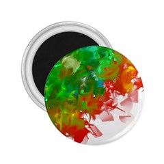 Digitally Painted Messy Paint Background Textur 2 25  Magnets by Nexatart