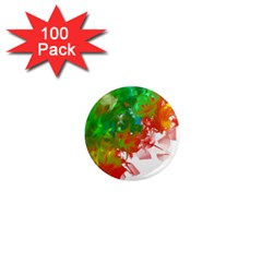 Digitally Painted Messy Paint Background Textur 1  Mini Magnets (100 Pack)  by Nexatart