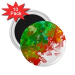 Digitally Painted Messy Paint Background Textur 2.25  Magnets (10 pack)  Front