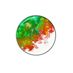 Digitally Painted Messy Paint Background Textur Hat Clip Ball Marker (4 Pack) by Nexatart